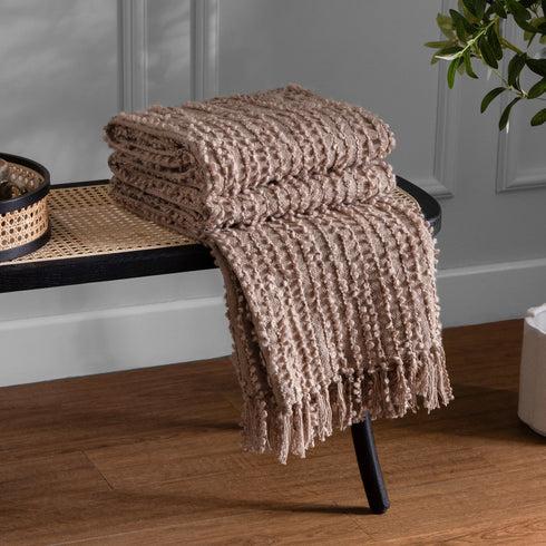 Arvo Woven Tasselled Throw - 130 x 180cm